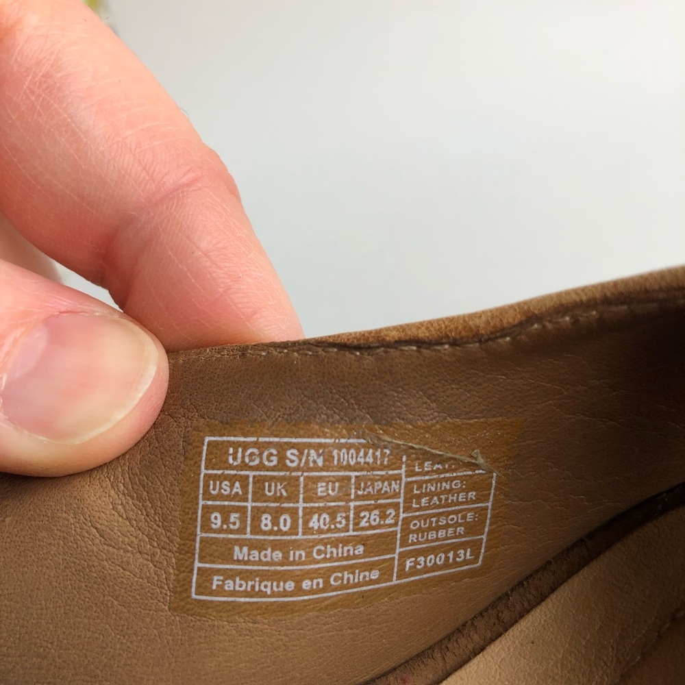 Ugg Johana Chestnut Suede Platform Pump Tan 9.5 - Picture 7 of 8